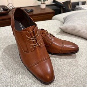 London Fog Brown Cap Toe Oxford Dress Shoes Men’s Size 13 New NEW